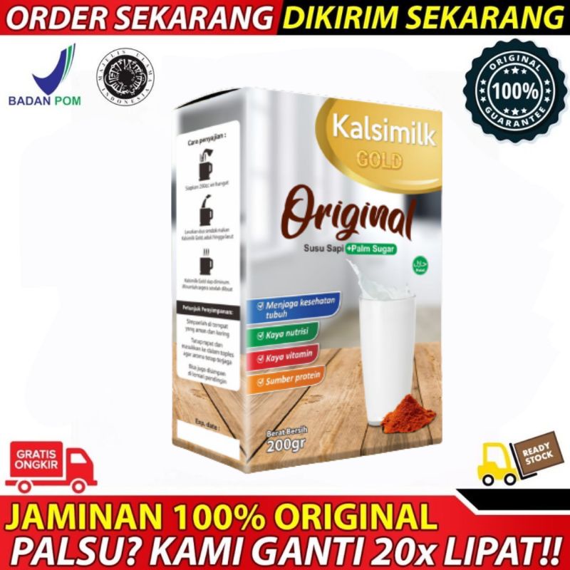 

(Promo)KALSIMILK GOLD ORIGINAL SUSU SAPI + GULA AREN 200GRAM