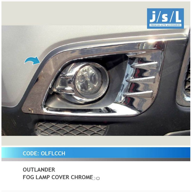 cover foglamp chrome Outlander jsl