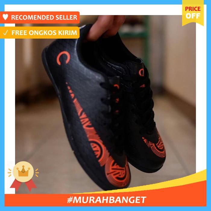 Sepak Bola & Futsal - Sepatu Futsal Nike Anak Cr7 Hitan List Orange Sol Turf Size 33 37
