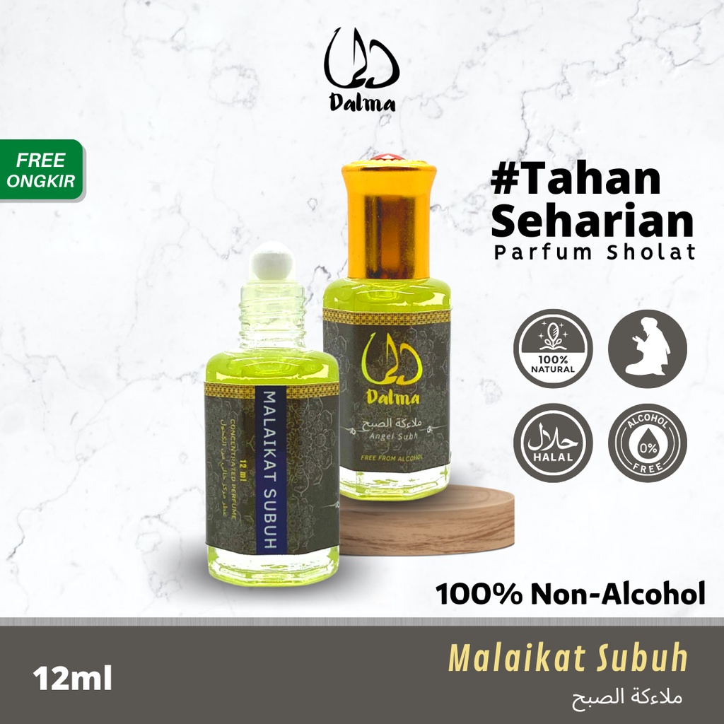 Dalma - MALAIKAT SUBUH Parfum Non Alkohol Tahan Lama Original 100%  | Minyak Wangi Arab untuk Sholat Pria dan Wanita Farfum Perfume Aroma Fresh Asli