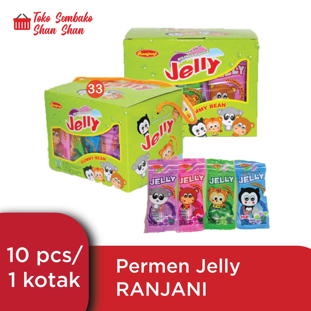 

PERMEN JELLY RANJANI / JELLY TAS / PERMEN JELLY MIX FRUIT/ JELLY GUMMY BEAR