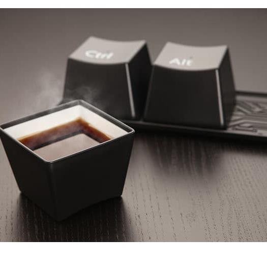 Recomended.. DapurCantik Set Cangkir Keyboard+Nampan(1 set isi 3 cangkir) Gelas Cangkir Keyboard/Gel