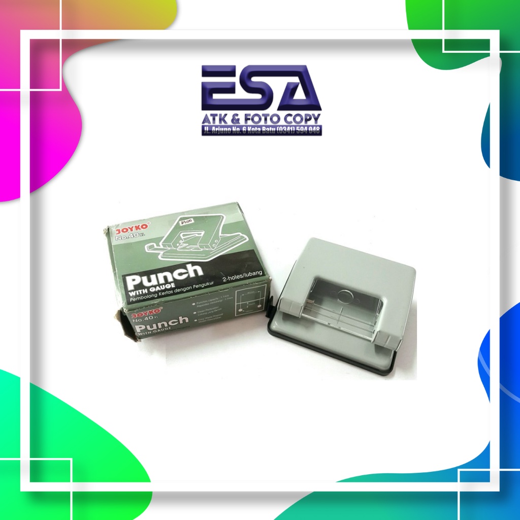 

Pembolong Kertas Joyko Perforator Punch No. 40 XL 2 Hole Besar