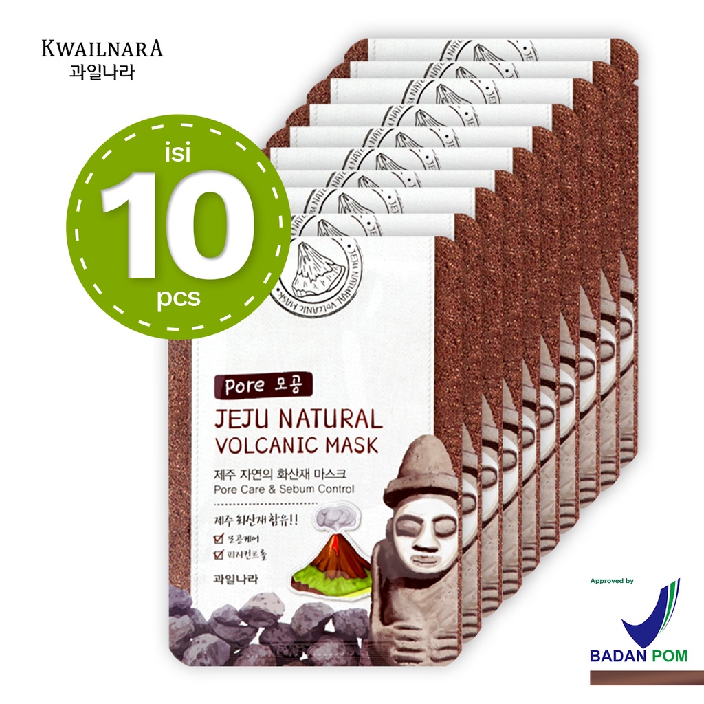 Kwailnara - Jeju Natural Sheet Mask VOLCANIC ASH Original Korea Pack Series