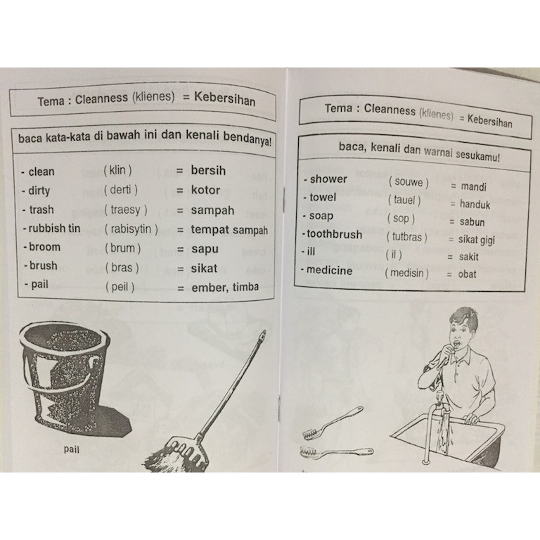 Belajar Bahasa Inggris 1A dan 1 B untuk TK dan SD Kelas 1 / Buku Anak