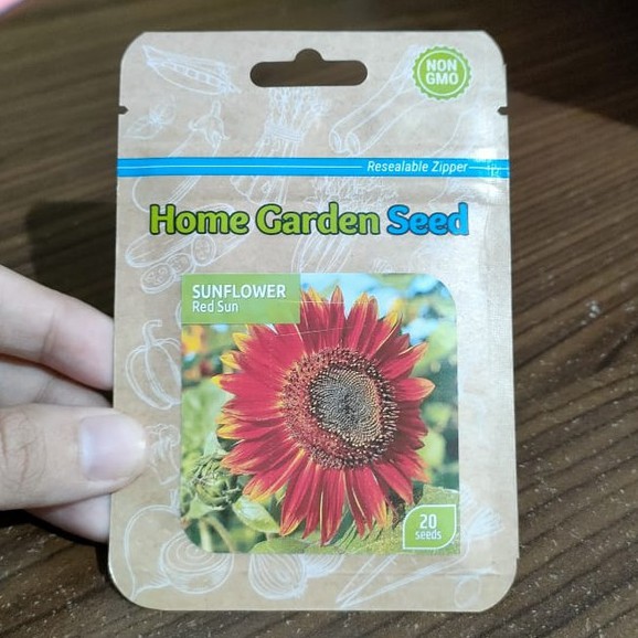 HGS - benih bunga matahari red sun isi 20 bj - benih sunflower - benih bunga matahari merah