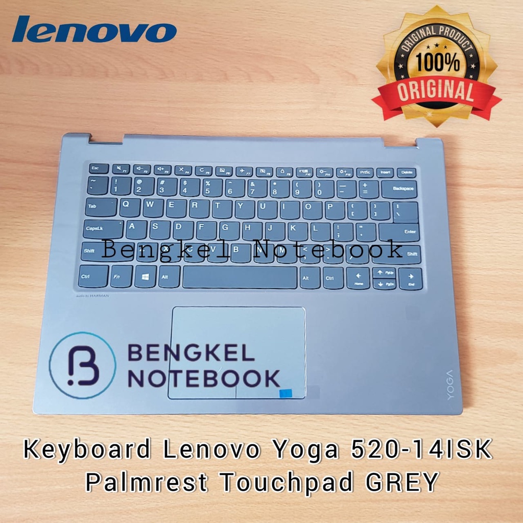 Keyboard Lenovo Yoga 520-14ISK 520-14IKB Flex5-14 Palmrest Touchpad GREY