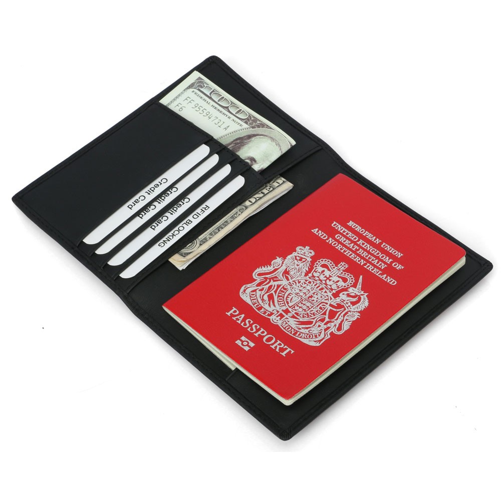 BUBM Dompet Passport Anti RFID Bahan Kulit - YP-220