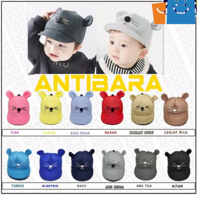 TOPI BAYI KARAKTER/TOPI KUCING/TOPI KARAKTER/TOPI BAYI KARAKTER /TOPI BAYI 0-3THN