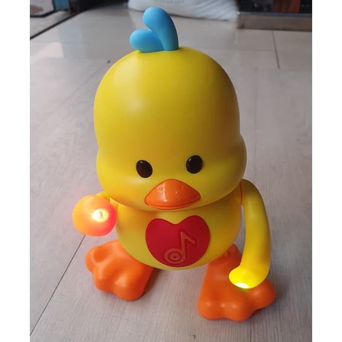 M153Y Dancing Duck / Bebek Joget Dance / Pajangan Mainan Music LED