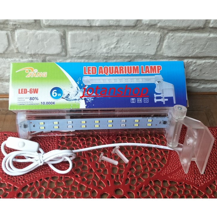 YANG YP LAMPU JEPIT LED 6 WATT 6WATT 6W aquarium aquascape