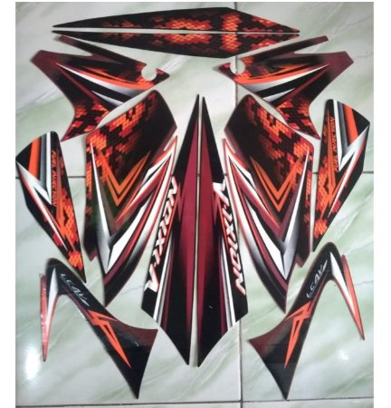 Stiker striping yamaha vixion old 2009 merah