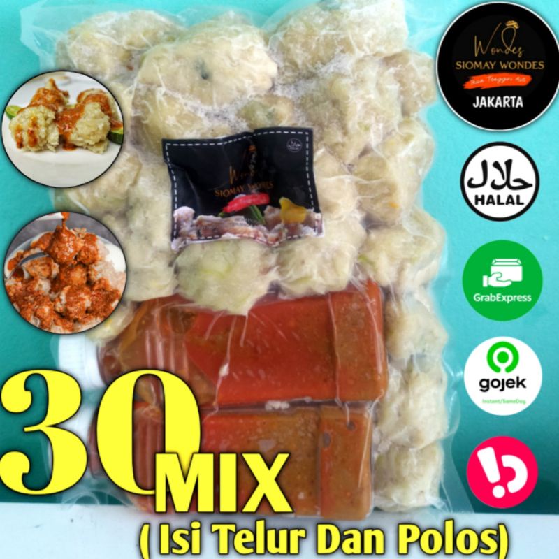 Jual Siomay Wondes Siomay Premium Isi 30 Mix Siomay Ikan Tenggiri Asli