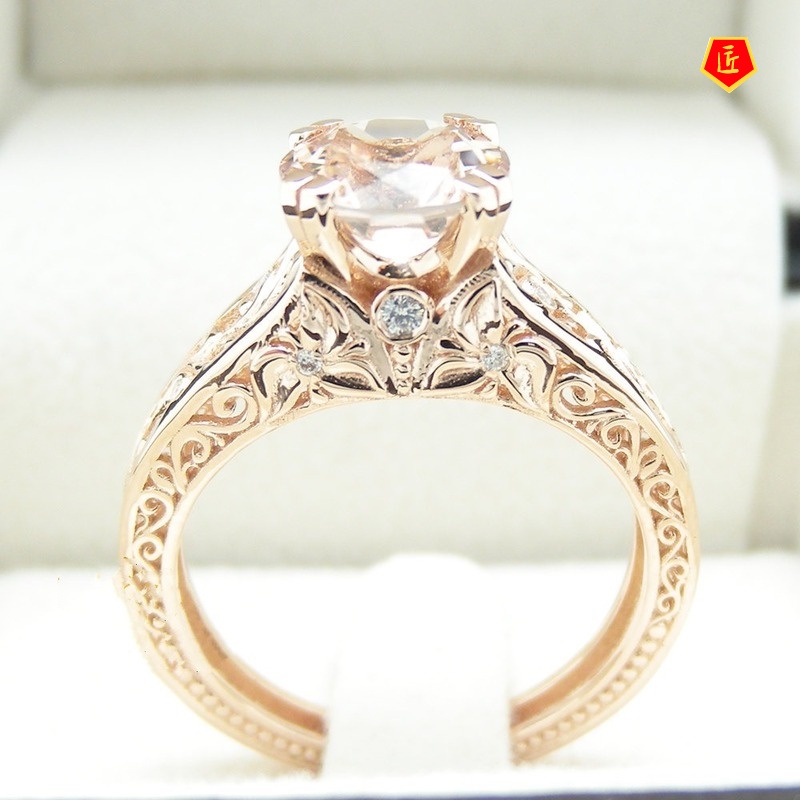 [Ready Stock]Fashion Personalized Diamond Pattern Ring