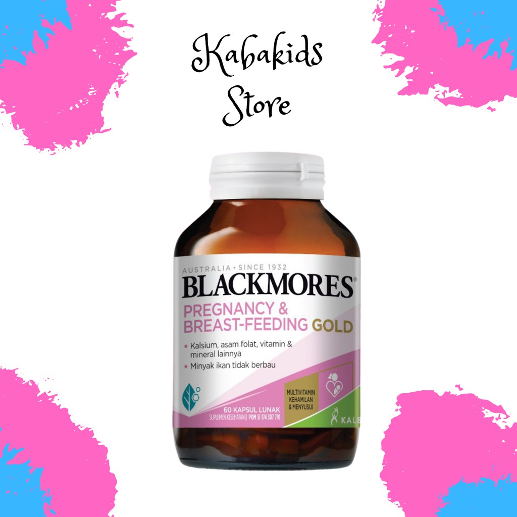 Blackmores Pregnancy and Breast Feeding Gold isi 60 Pelancar Asi - Kabakids Store