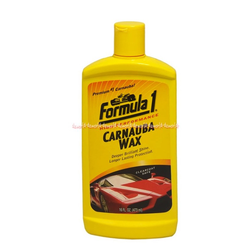 Formula 1 Carnauba Wax 473m' Memberikan kilau dan Proteksi Cat Mobil Selama 12bulan Formula1  Formula One Karnauba Wax Untuk Poles Mobil