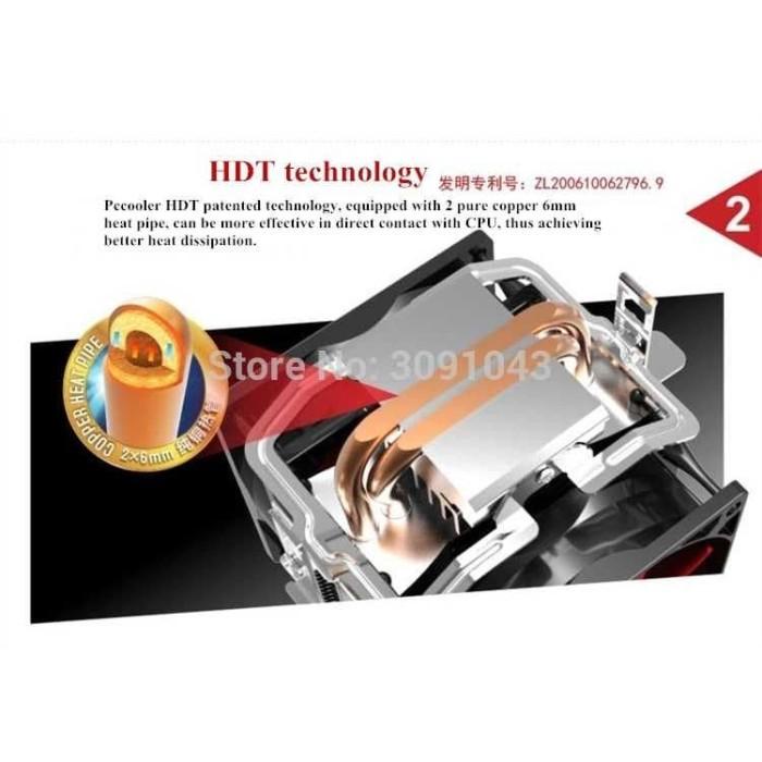 Heatsink Fan HSF cpu Cooler Intel AMD Heatpipes not coller master