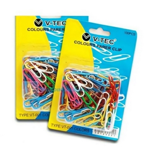 

Paper clip kertas warna-warni V tec