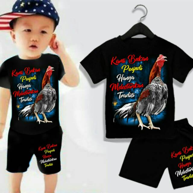 Setelan baju anak keren murah ayam bangkok penjudi