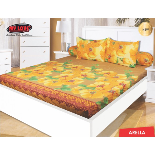 TERBARU Sprei My love rumbai 180 x 200 Arella ( King size )