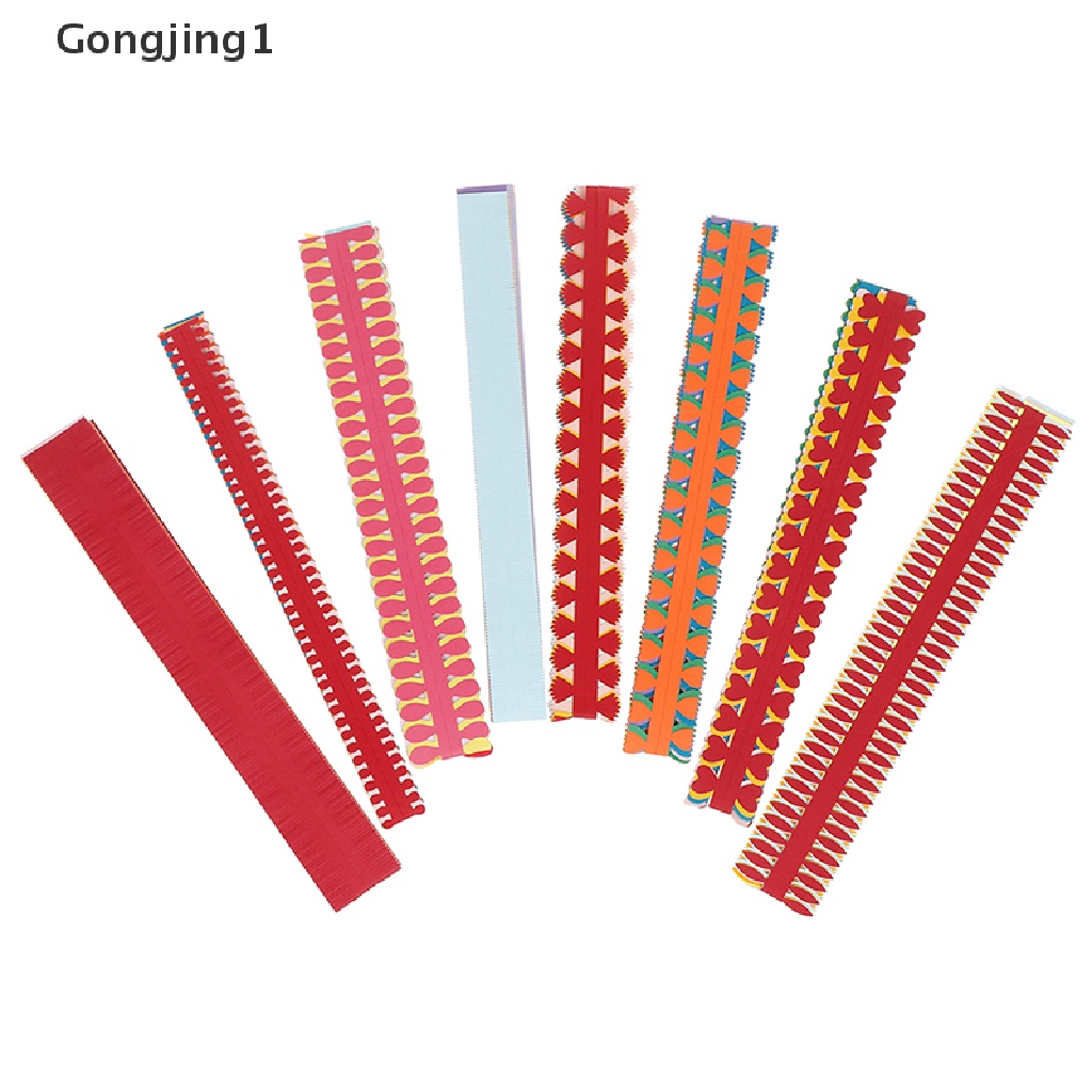 Gongjing1 1 Kantong Strip Kertas origami quilling Bunga Multi Warna Untuk craft diy