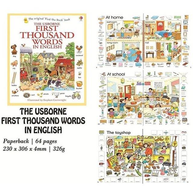The usborne first thousand words in english
. Buku usborne