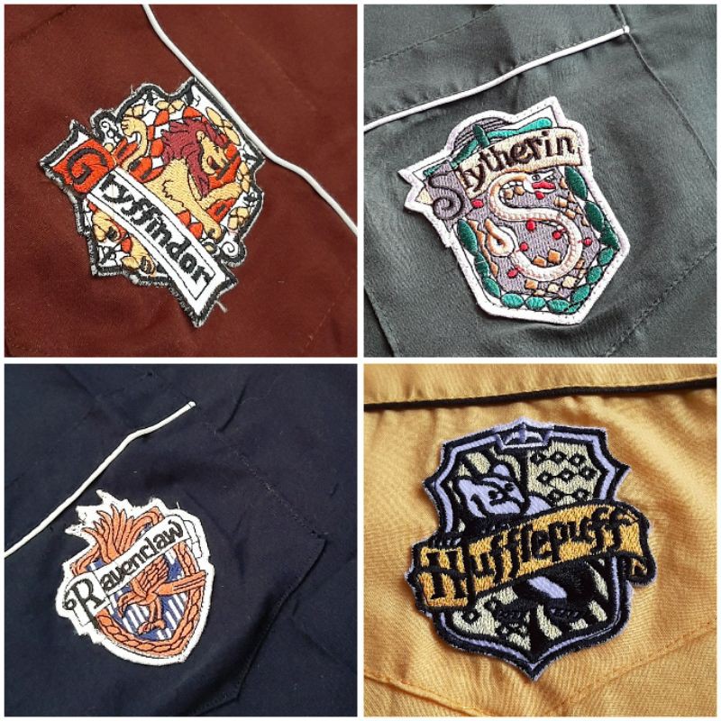 Piyama Setelan Harry Potter Asrama Hogwarts Pajamas Baju Tidur Atasan Celana Katun