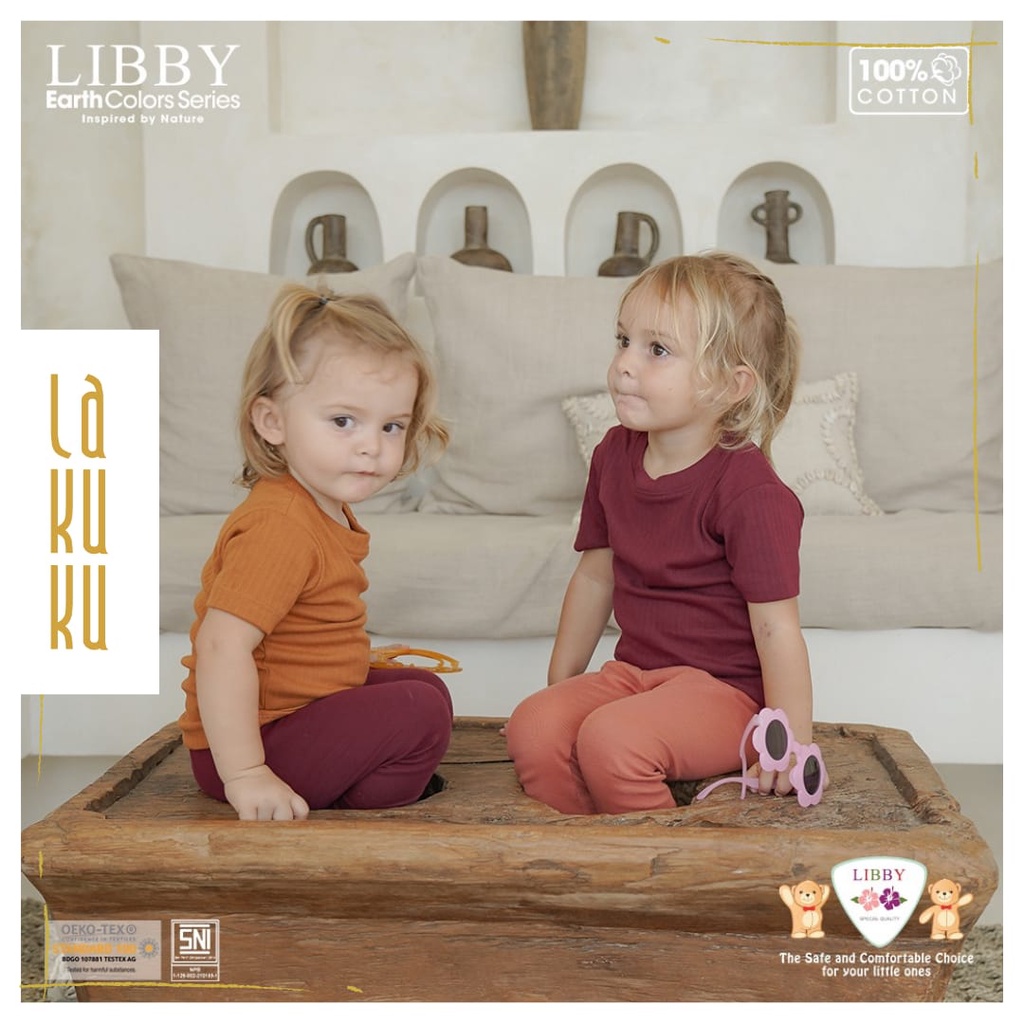 Lakuku - Libby Baby Celana Legging Bayi Anak seri Set A Unisex