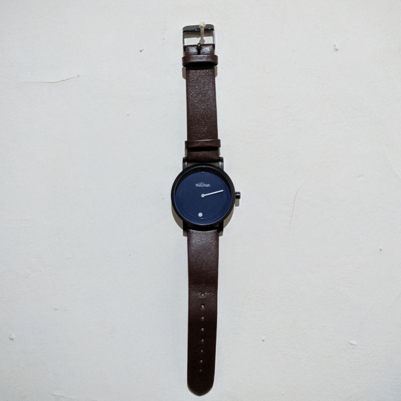 Watchlah Dot Neck Blue Brown - Original Second Preloved Jam Tangan Pria dan Wanita