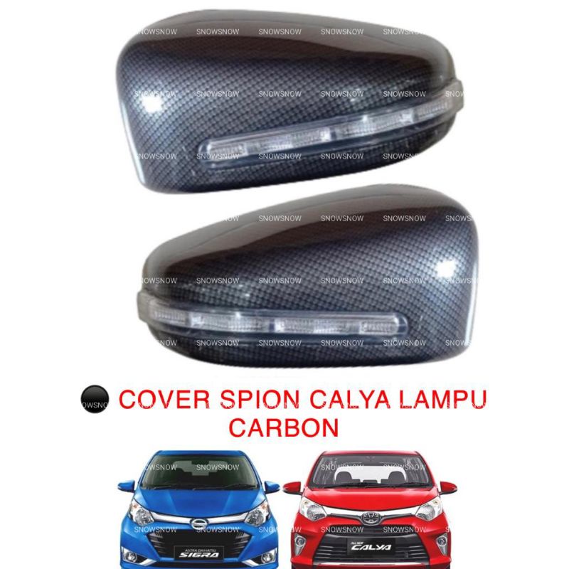 Cover Spion Ganti Calya sigra 2016 2018 2020 2022 Up Lampu Carbon