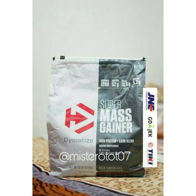 DYMATIZE SUPERMASS GAINER 12 LB COKLAT PROTEIN GAINER