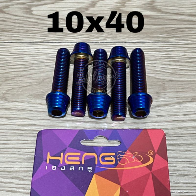 baut probolt kerucut blue 10x40 drat 14 panjang 4cm original heng