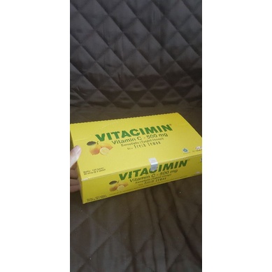 VITACIMIN BOX RASA LEMON DAN ORANGE / VITACIMIN C 500 MG 1 BOX 100 TAB