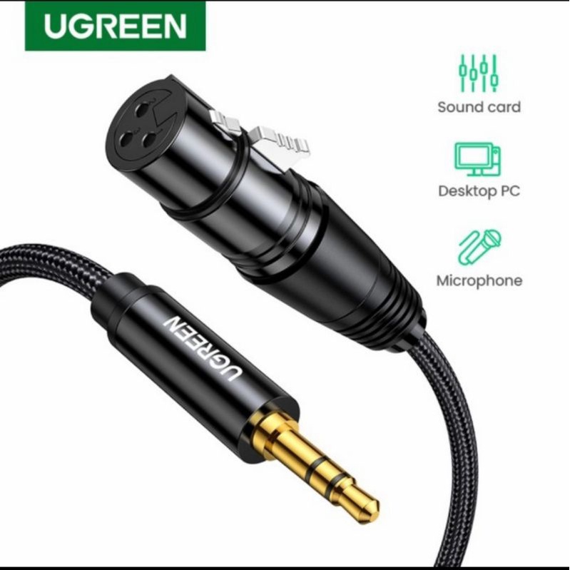 Ugreen XLR Microphone to Aux 3.5mm - Ugreen Jack 3.5 mm Male to XLR