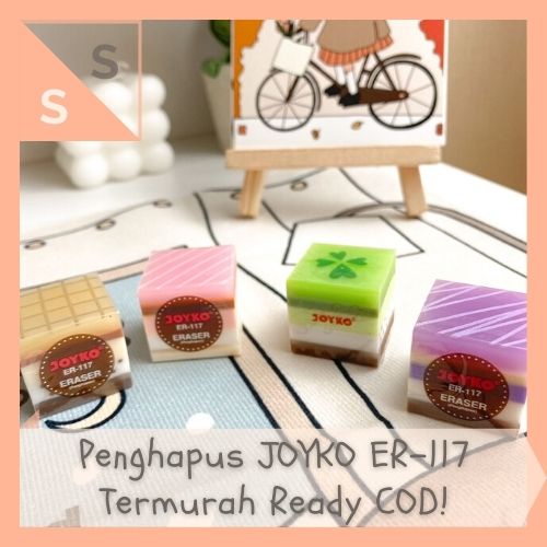 

[simplyshop] Penghapus Karet / Rubber Eraser JOYKO ORIGINAL ER-117 Kue Lapis Pastel Lucu Alat Tulis Anak