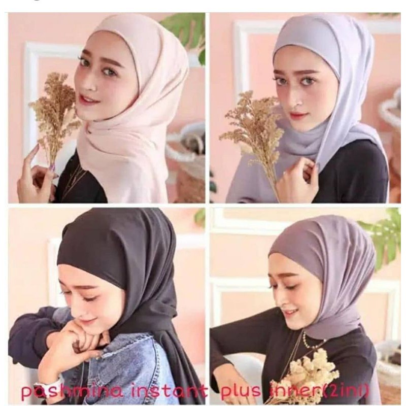 PASHMINA INNER CERUTY BABYDOLL IMPORT 2in1 PREMIUM 180cm x 75cm