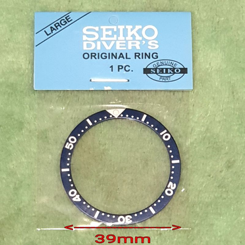 New Seiko Turtle Prospex Flat Bezel Insert Blue Silver Size. 39mm SPR777