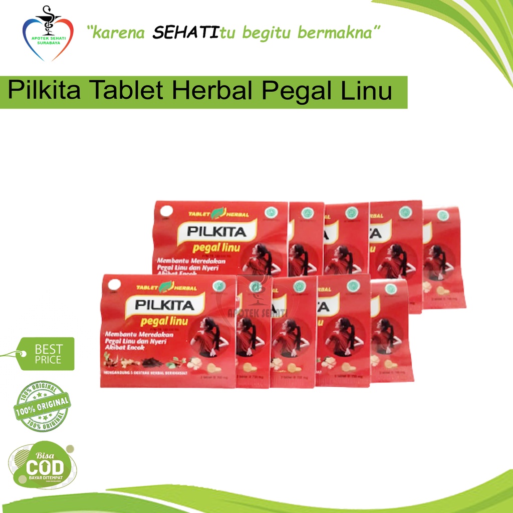 Pilkita Strip - Jamu Obat Pegal Linu/Capek/Lemas/Lemah/Letih/Lesu