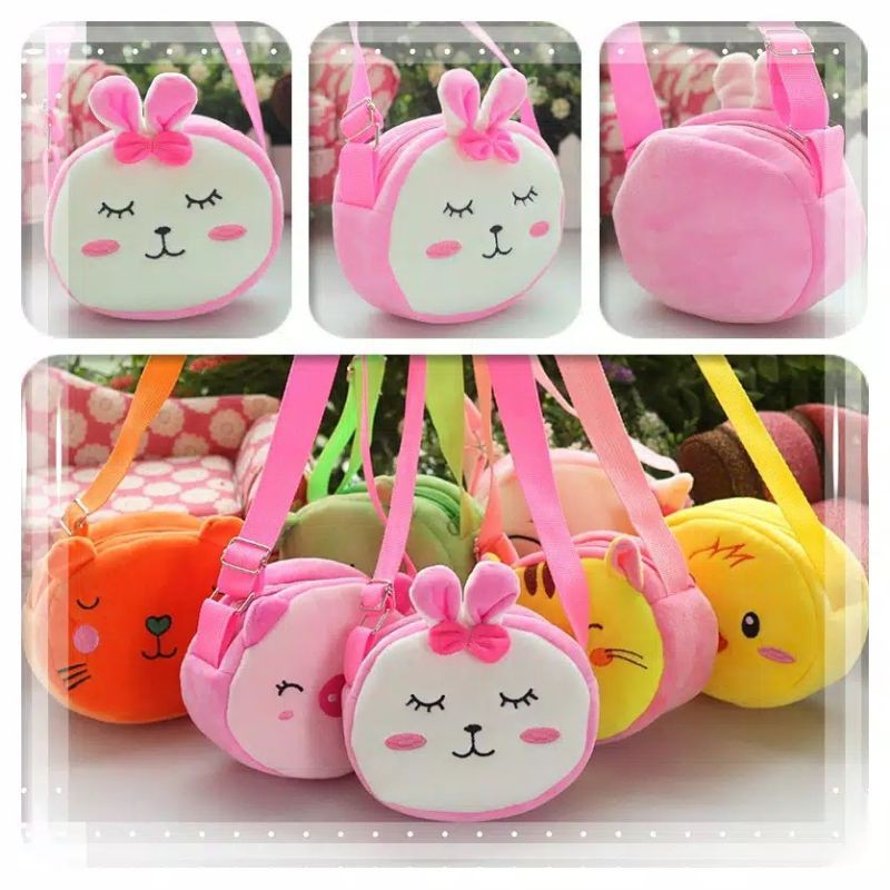 tas selempang anak mini import lucu/slingbag anak lucu/tas selempang mini karakter lucu BTS