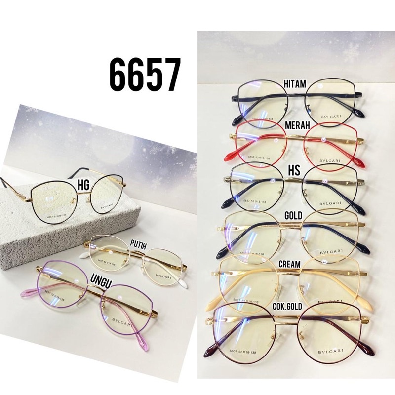 frame cewe / frame cat eyes terbaru / frame unik / kacamata korean / kacamata murah / 6657