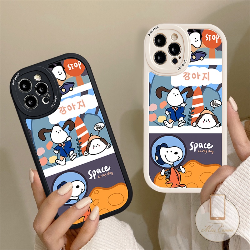 Casing Snoopy Kartun Luar Angkasa Realme 10 Pro C53 C30 C35 C25 C55 C31 C25Y 8i 9i C12 C25s C21Y C15 GT Master 8 C11 C20 C20A C3 C21 C25s C17 8Pro 6i 56s 5i 6 5s Couple Soft TPU Sarung