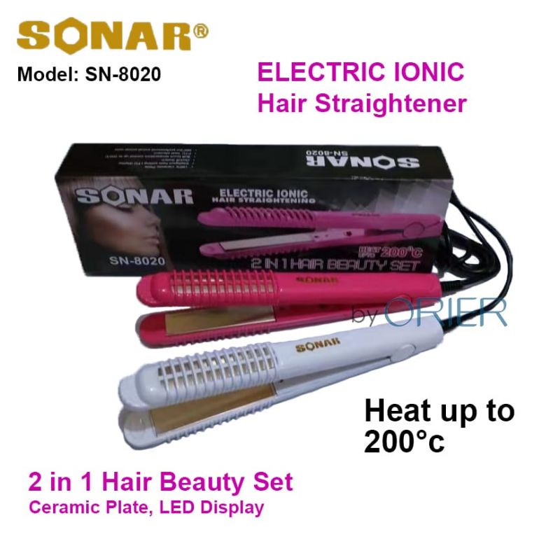 CATOKAN SONAR SN-8020 2IN1 Pelurus/Pengeriting Rambut