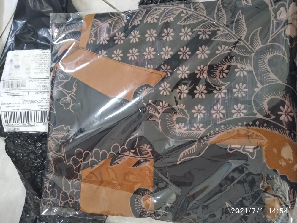 Proboseto Kuning Kemeja Batik Pria Full Furing Bahan Katun Cabut Primisima