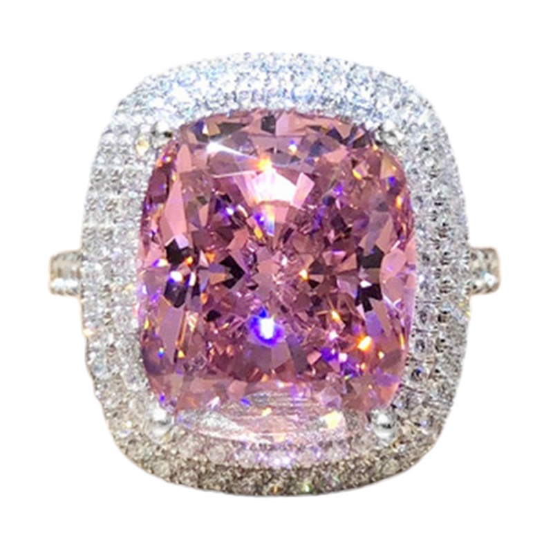 Fancyqube Fancycube Cincin Wanita Warna Pink Untuk Aksesoris Pernikahan