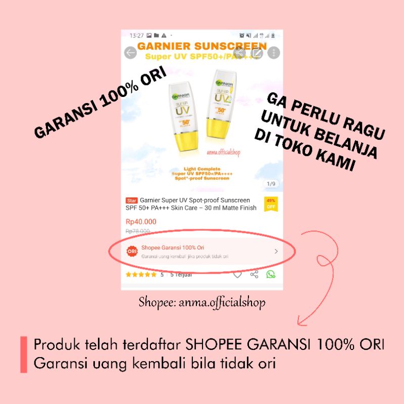 Garnier Serum 30mL Sakura White Hyaluron dan Light Complete Vitamin C 30x Booster Serum Skin Care-2