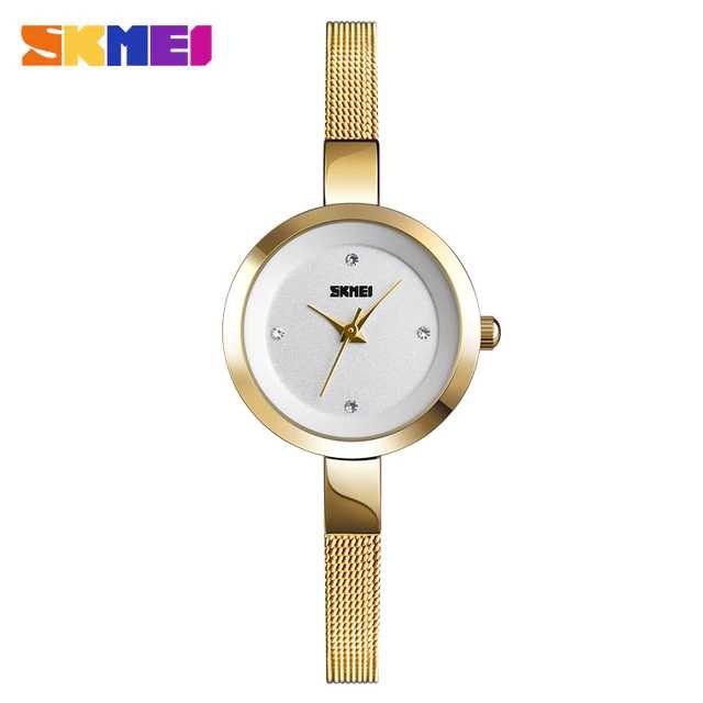 Jam Tangan Wanita / SKMEI 1390 Lady / Jam Tangan Analog Wanita / Tali pasir Strap