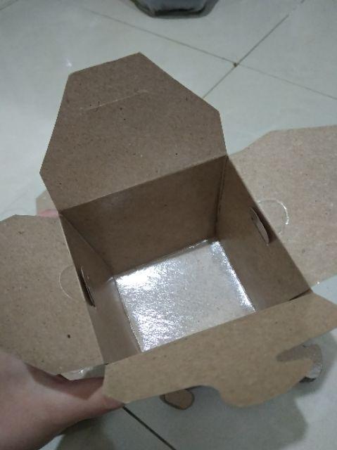 Foodpail Size M/box Bento/rice Box/rice Bowl 10oz/box Makanan Polos/bahan/kemasan Pail Craft (60pcs)