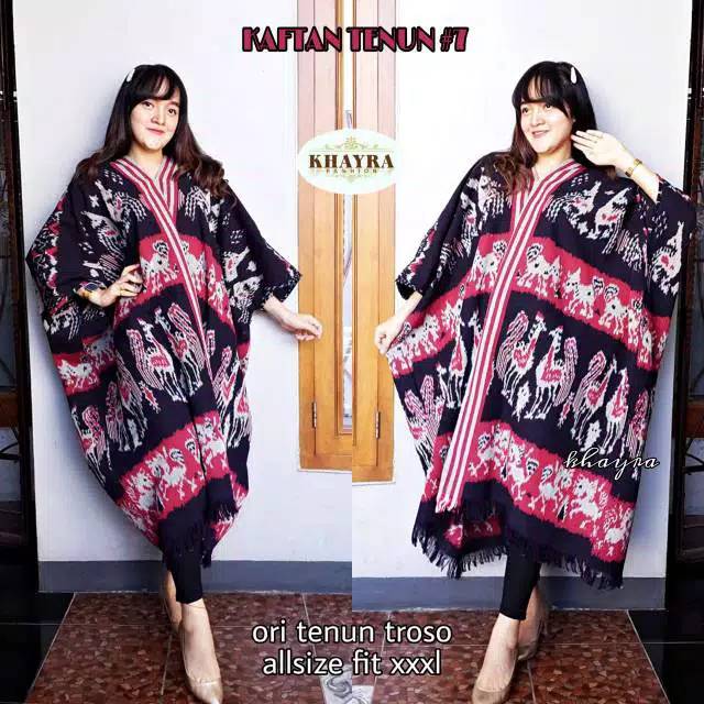 Kaftan tenun motif sumba original