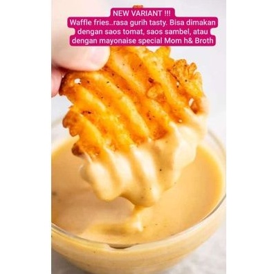 

Kentang waffle Mom & Broth / waffle fries tanpa MSG homemade / kentang goreng anak kids friendly no msg / frozen food anak french fries