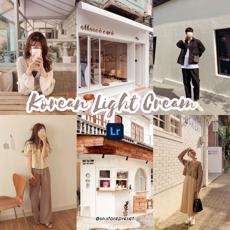 PRESET LIGHTROOM PREMIUM KOREAN LIGHT CREAM 1 (IOS dan Android)